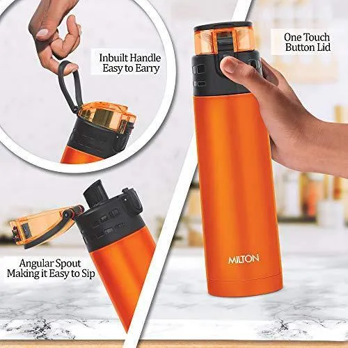 Milton Atlantis 900 Thermosteel Water Bottle, 750 ml, Orange