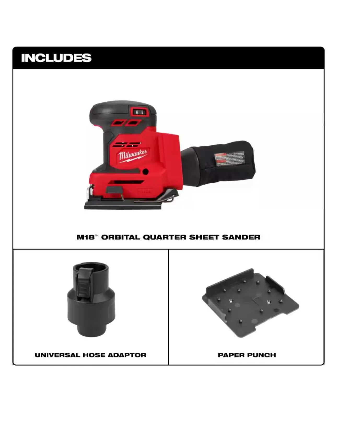 Milwaukee M18 1/4” Sheet Sander (2649-20)