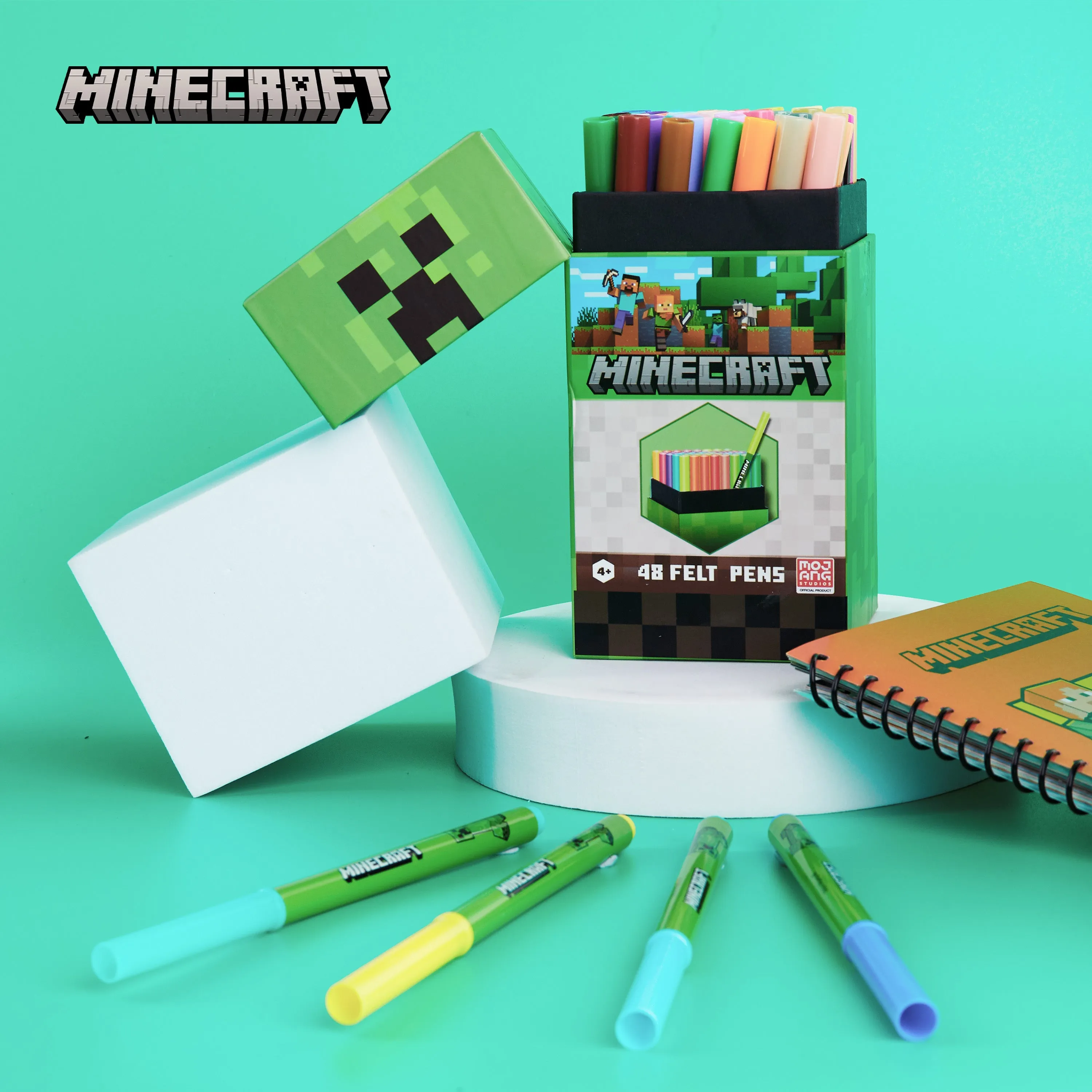 Minecraft Colouring Pens for Kids - 48 Pieces