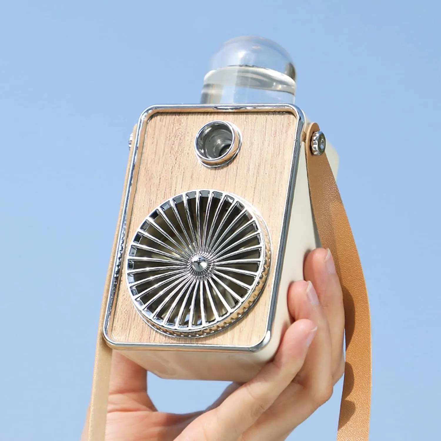 Mini Retro Rechargeable Mist Cooling Fan