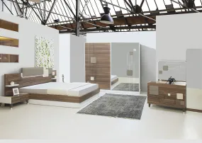 Modern Bedroom Bed With Night Stand Fg -Arte