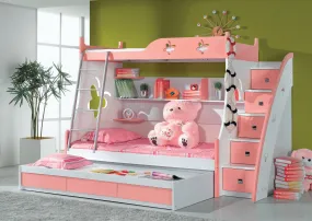 Modern Kids Bunker Pink Butterfly Set