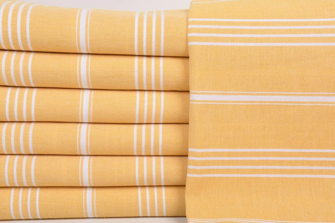 MONACO MUSTARD TURKISH TOWEL