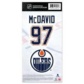 Mustang NHL Edmonton Oilers Connor McDavid Decal Set