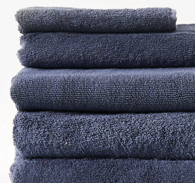 Nara 550GSM Bamboo Cotton Bath Towel Range Bluestone