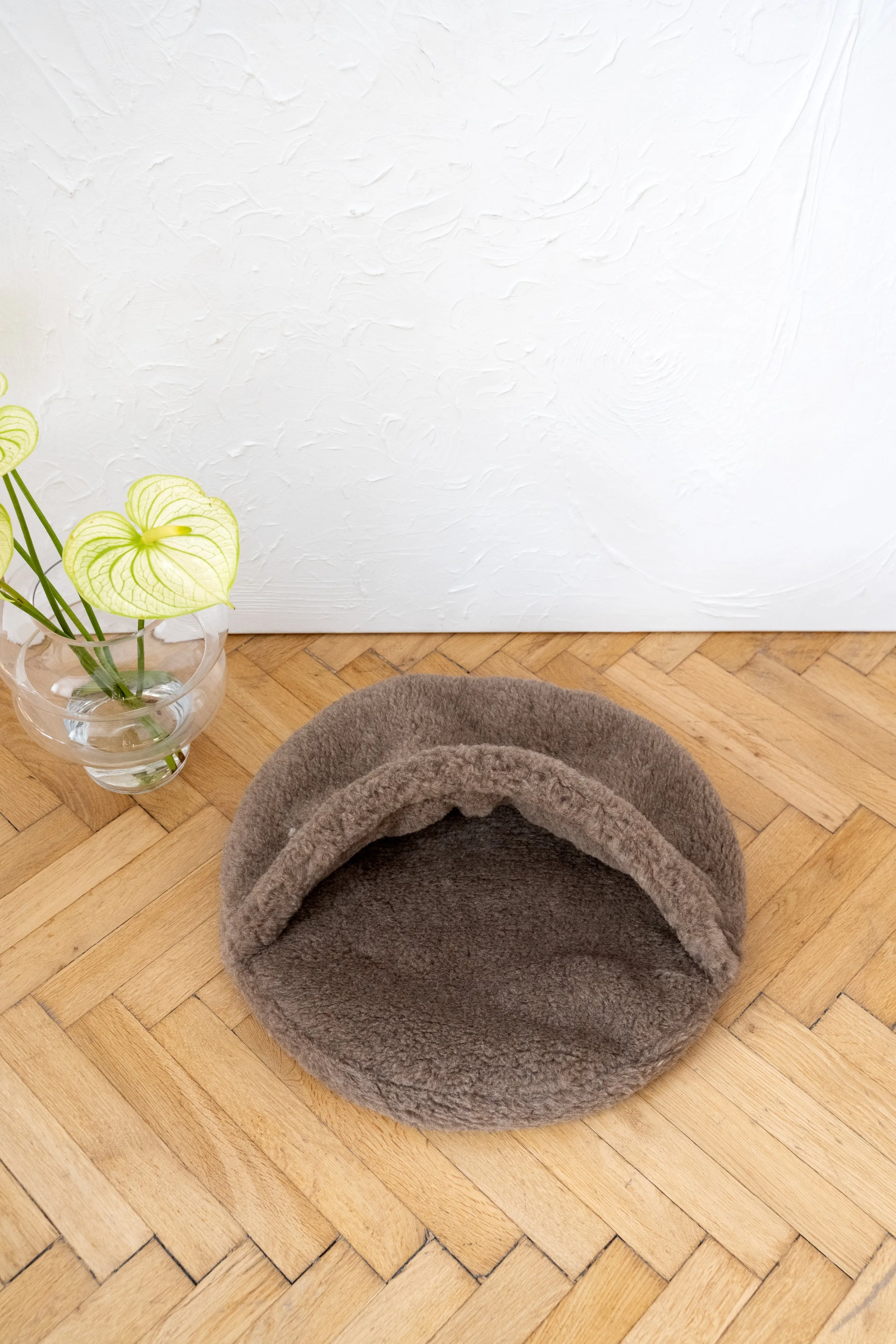 Natural Wool Pet Cave - Beige