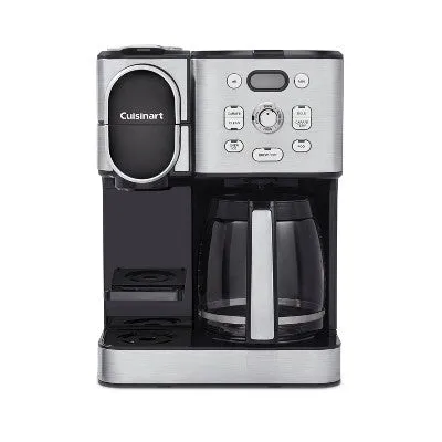 Open Box - Cuisinart 12 Cup Coffee Maker & Single-Serve Brewer Stainless Steel