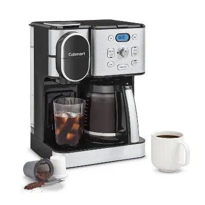 Open Box - Cuisinart 12 Cup Coffee Maker & Single-Serve Brewer Stainless Steel