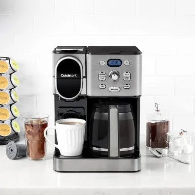 Open Box - Cuisinart 12 Cup Coffee Maker & Single-Serve Brewer Stainless Steel