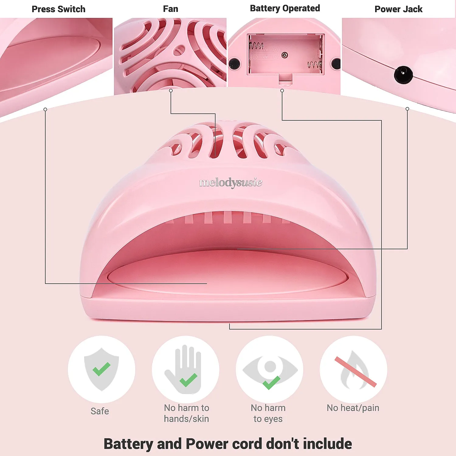 P-Art-Fan Mini Fan Nail Lamp