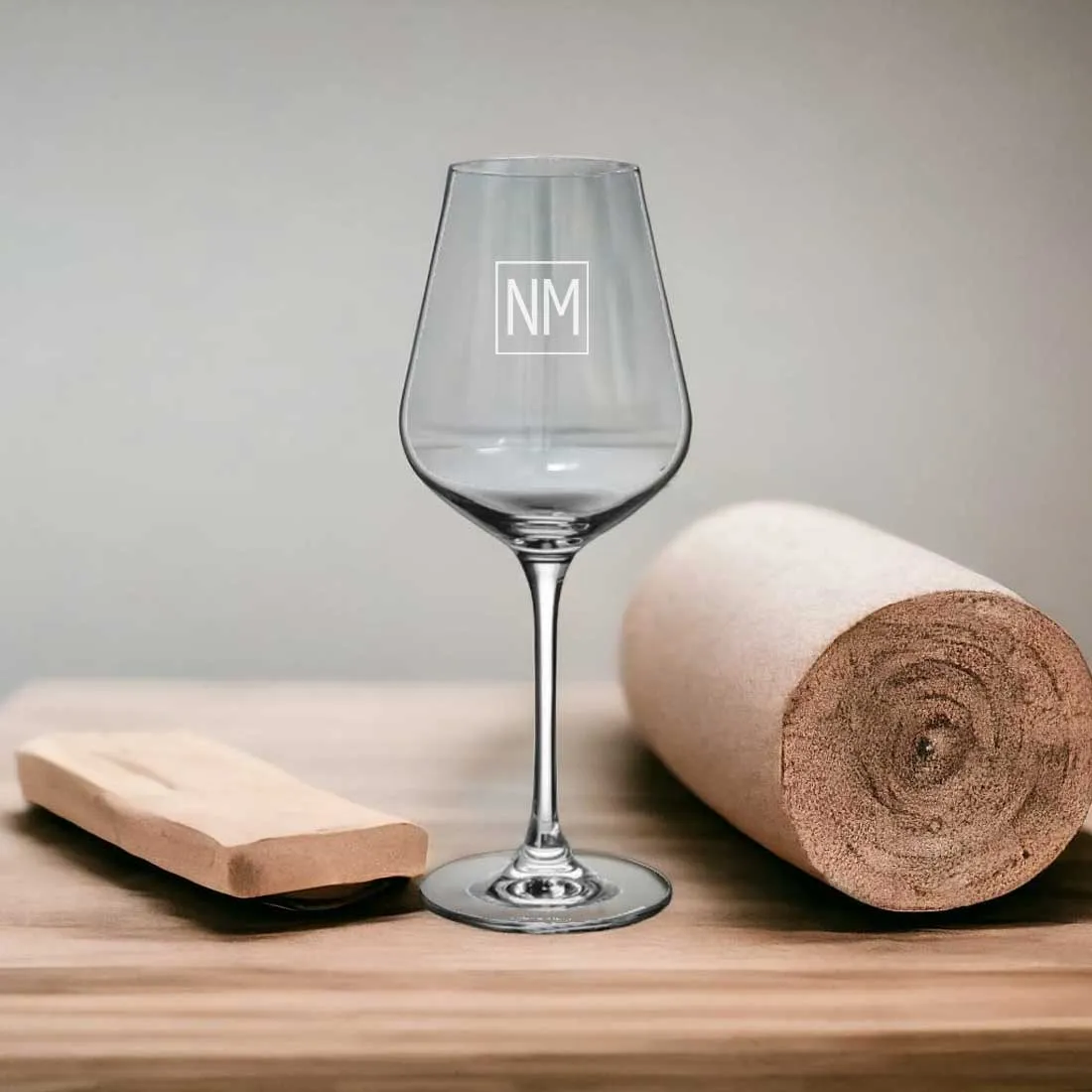 Personalised Wine Goblet Engraved with Initial - Premium Wine Glasses