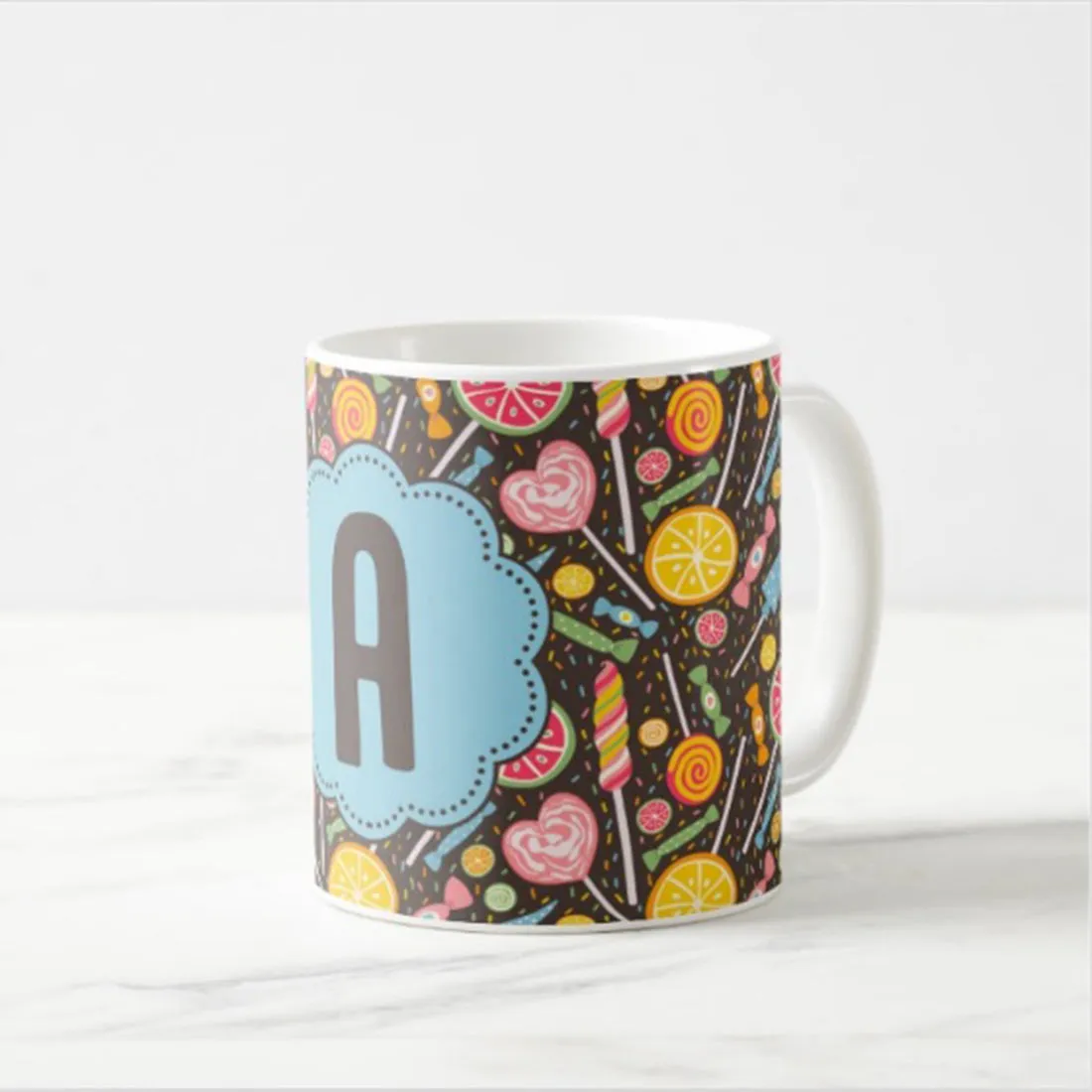 Personalized Coffee Tumbler - Candies