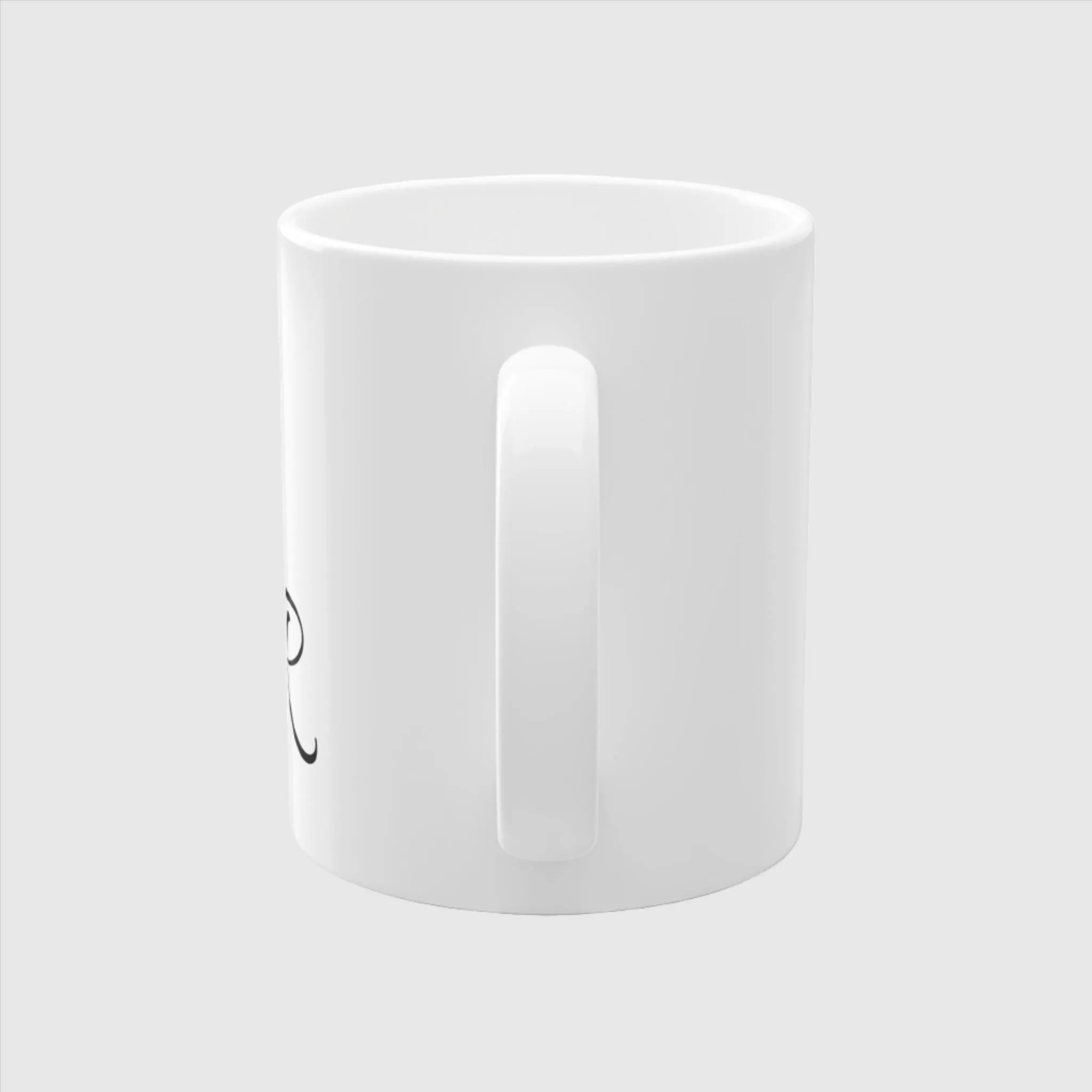 Personalized Letter Simple Standard Mug, 11oz