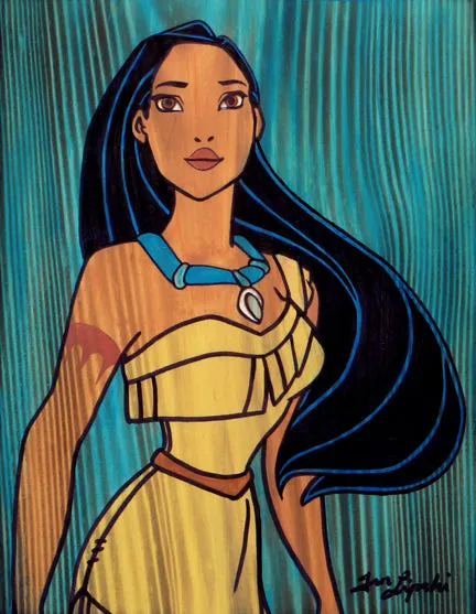 Pocahontas Wood Artwork