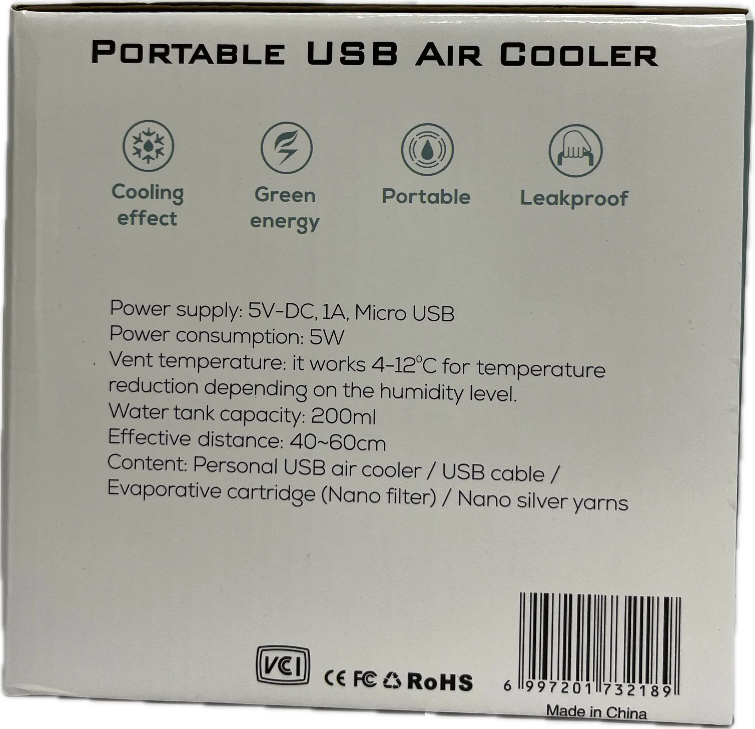 Portable Mini USB Air Cooler