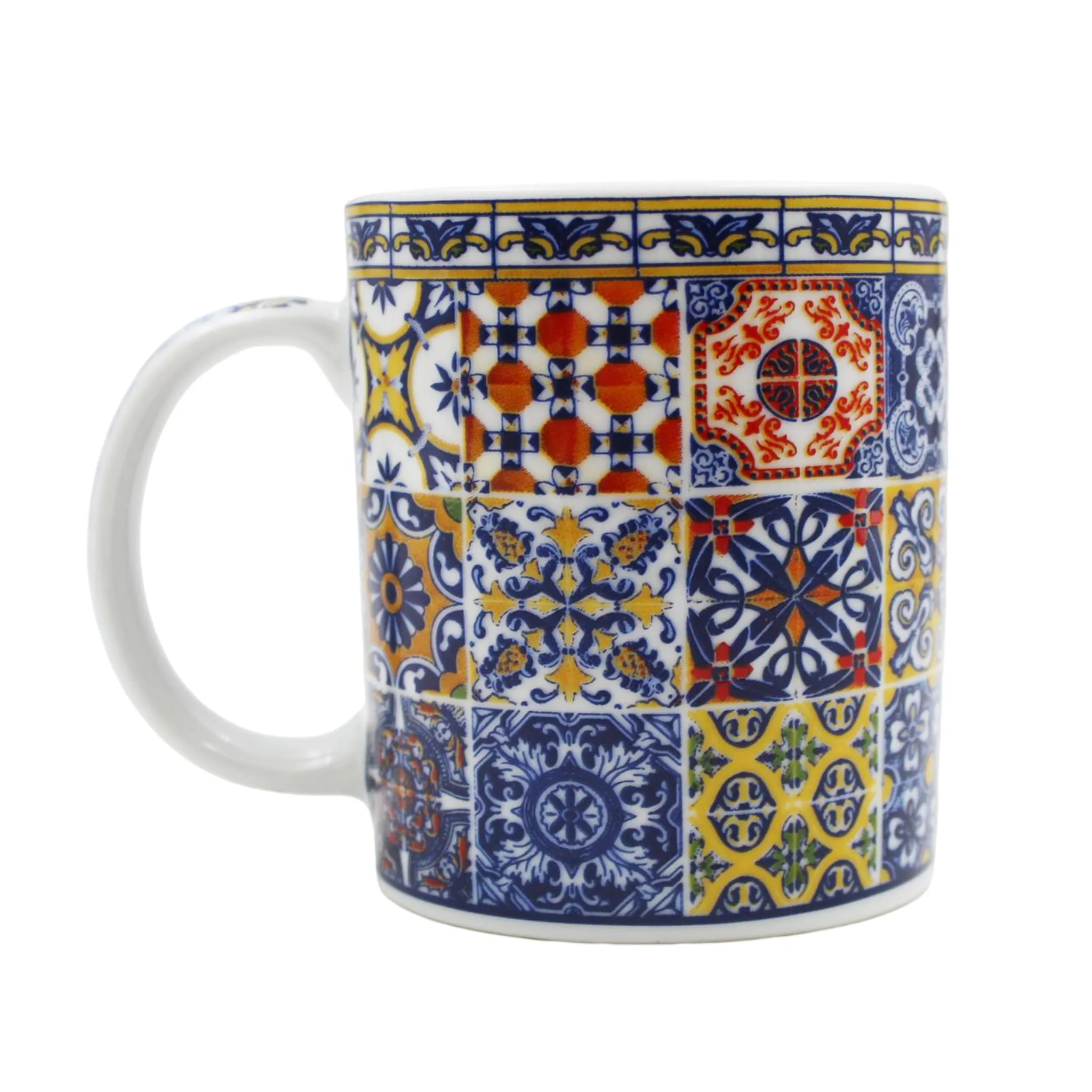 Portuguese Ceramic Tile Azulejo Coffee Mug Souvenir - Various Designs