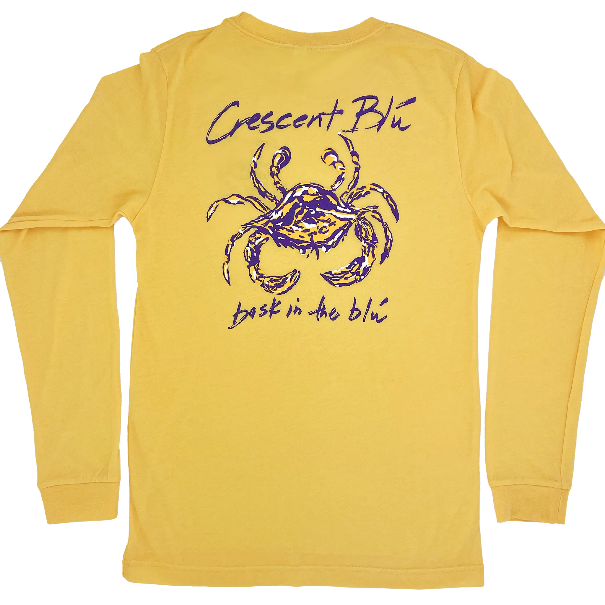 Purple & Gold Adult Long Sleeve T-shirt