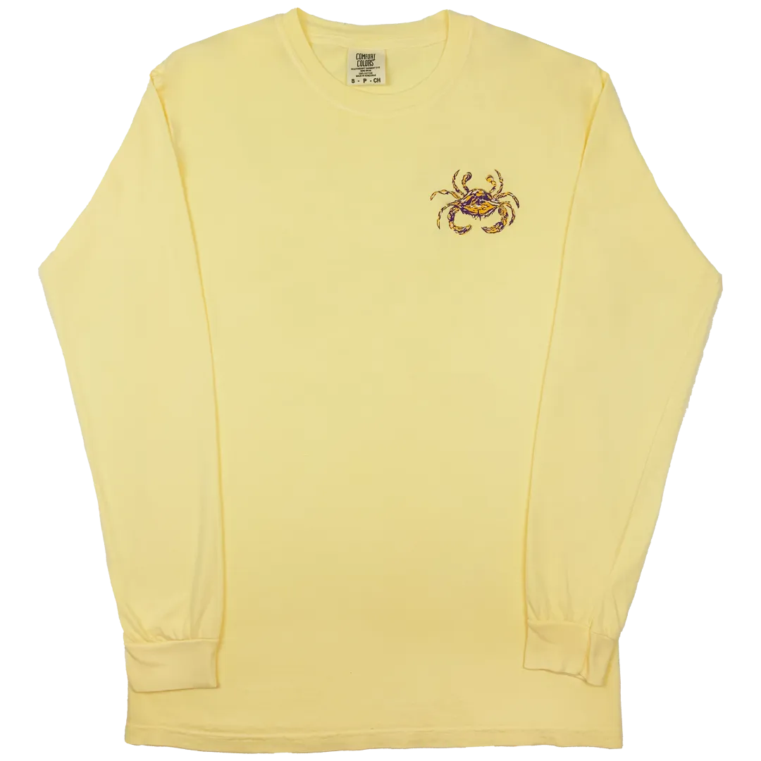 Purple & Gold Adult Long Sleeve T-shirt