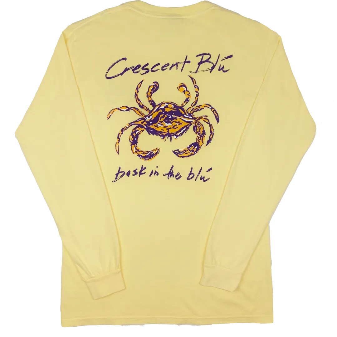 Purple & Gold Adult Long Sleeve T-shirt