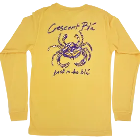 Purple & Gold Adult Long Sleeve T-shirt