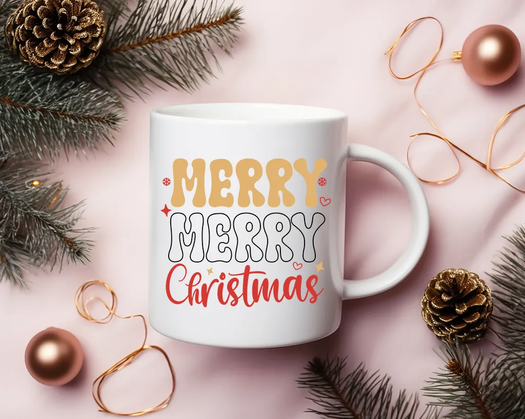 "Merry Merry Christmas" 12 oz Mug