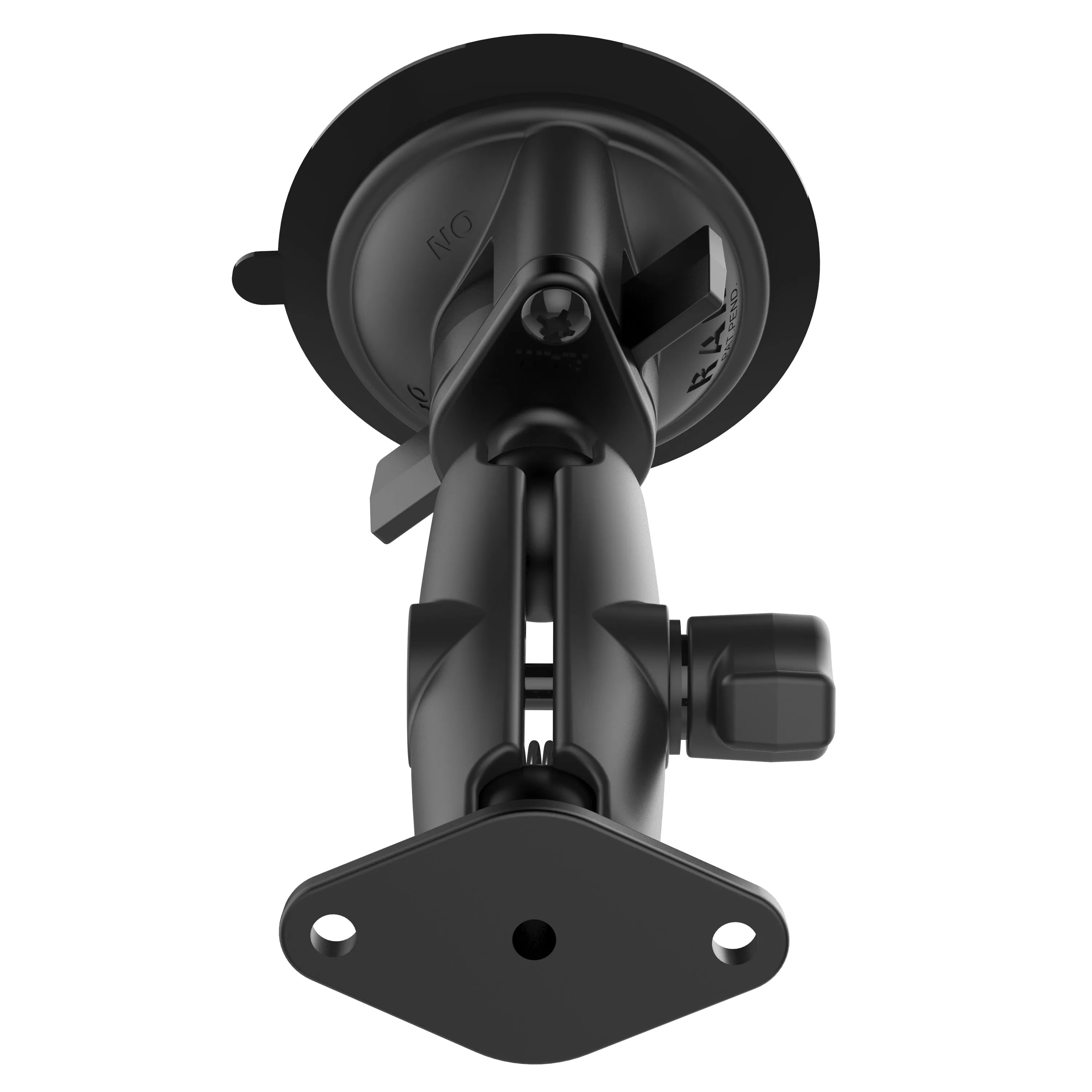 RAM® Twist-Lock™ Suction Cup Double Ball Mount - Medium