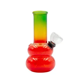 Rasta Glass Mini Carb Bong - 5in