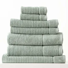 Renee Taylor Cambridge Textured 7 Piece Eucalyptus Towel Pack