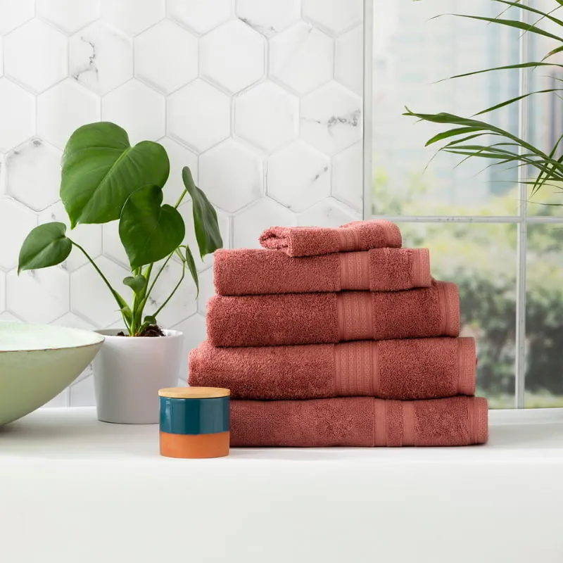 Renee Taylor Stella 5 Piece Brick Towel Pack