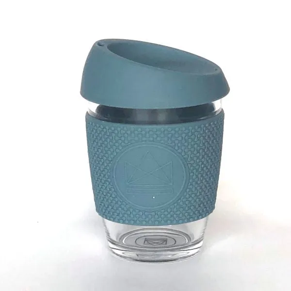 Reusable glass cup