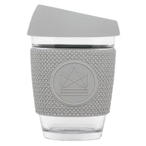 Reusable glass cup