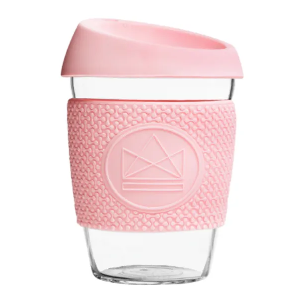 Reusable glass cup