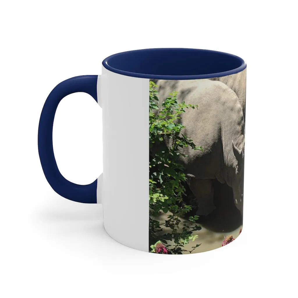 Rhinos Accent Coffee Mug, 11oz