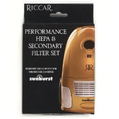 Riccar Vacuum Filter Set HEPA and Secondary Sunburst RF14.3