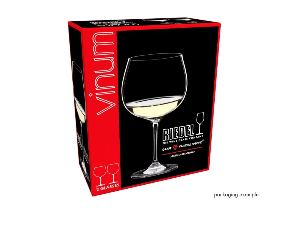 Riedel 2-Piece Crystal Vinum Oaked Chardonnay/Montrachet Wine Glass, 21 Oz