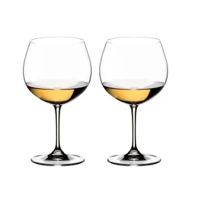 Riedel 2-Piece Crystal Vinum Oaked Chardonnay/Montrachet Wine Glass, 21 Oz