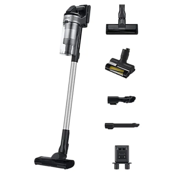 Samsung Jet™ 65 Pet Cordless Stick Vacuum Cleaner, Max 150W Suction Power with Pet Tool - Silver | VS15A60AGR5/EU