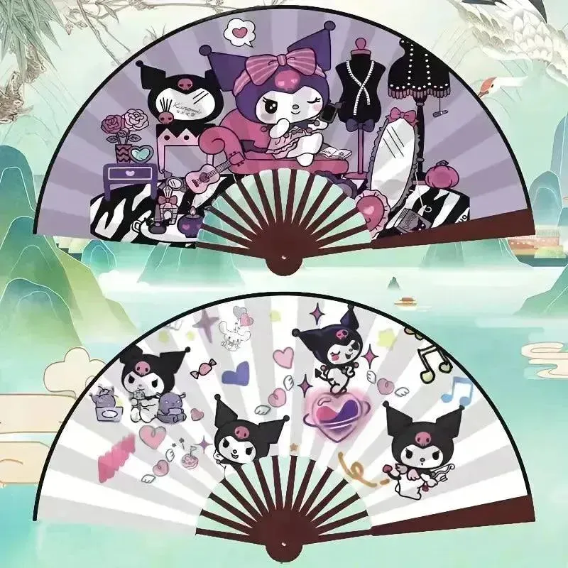 Sanrio Kuromi & My Melody Folding Fans