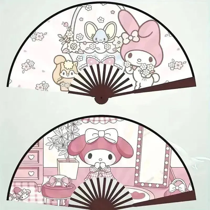 Sanrio Kuromi & My Melody Folding Fans