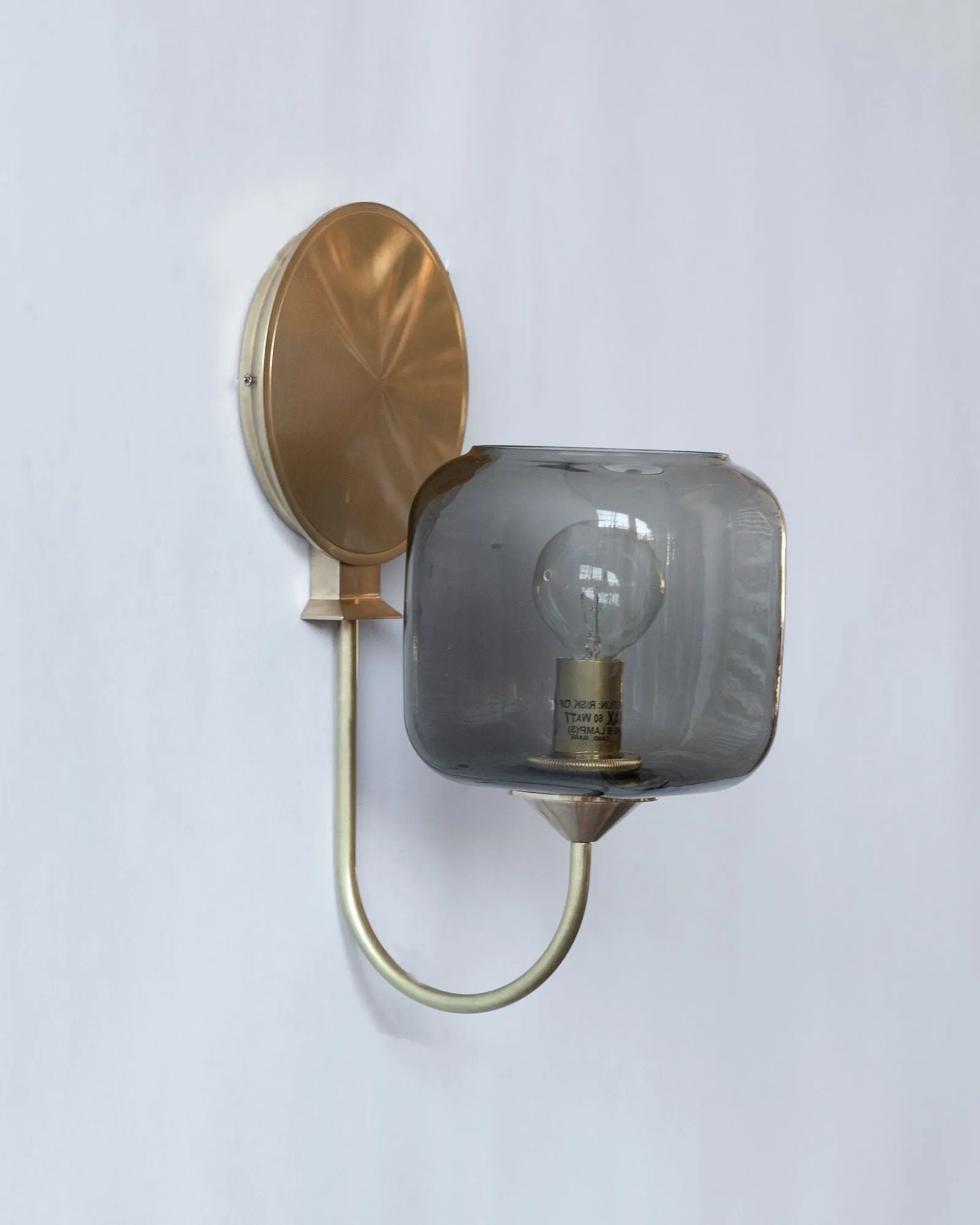 Savoia Sconce with Ice Cube Glass