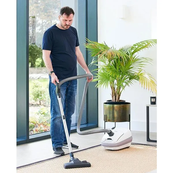 Sebo 92621CI Airbelt E1 Arctic Cylinder Vacuum Cleaner - White