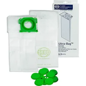 SEBO Filter Bags for X/G/C/370 Series