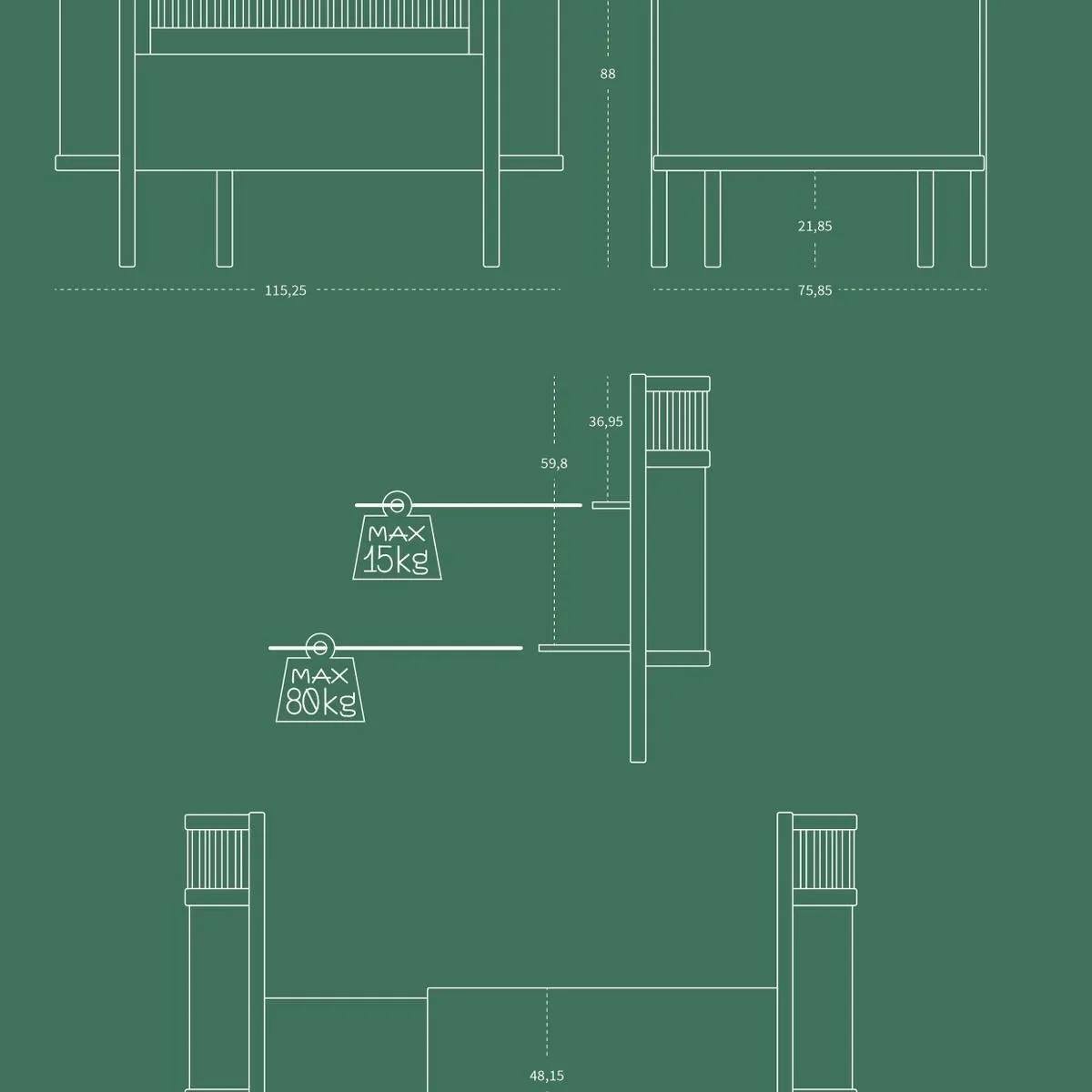 Sebra, Extendable Cot Bed Baby & Junior