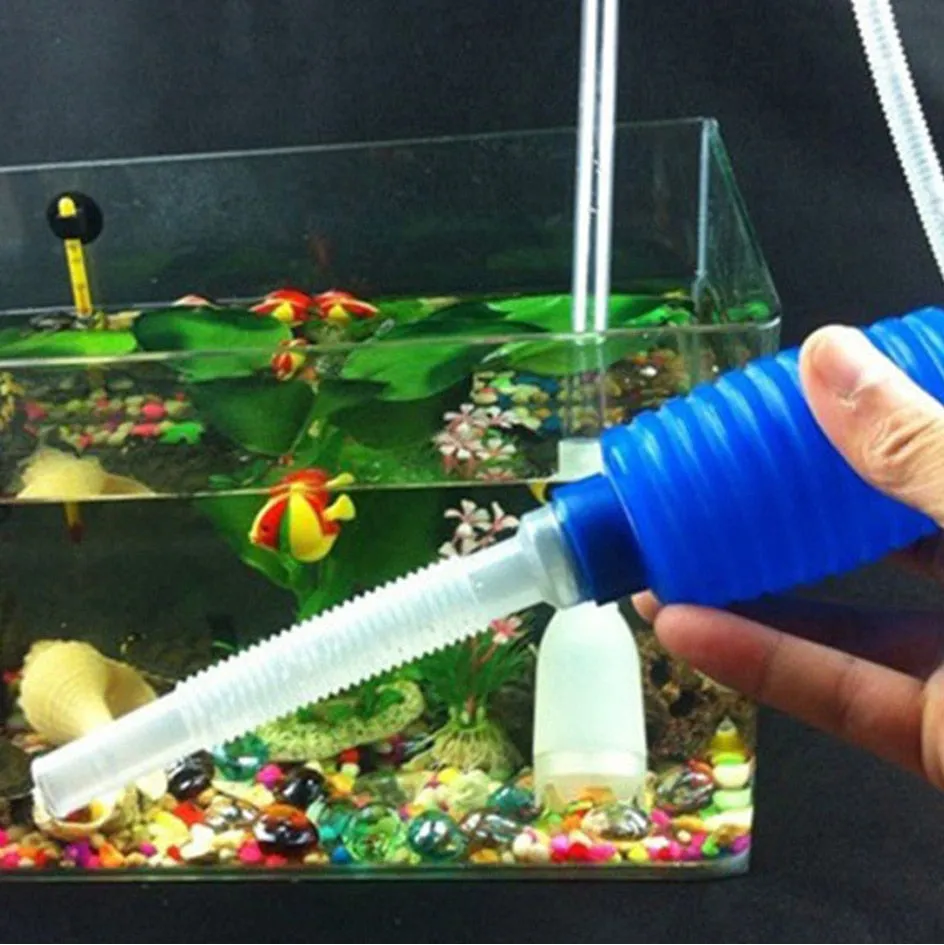 Semi-automatic Aquarium Vacuum Siphon Pump Cleaner