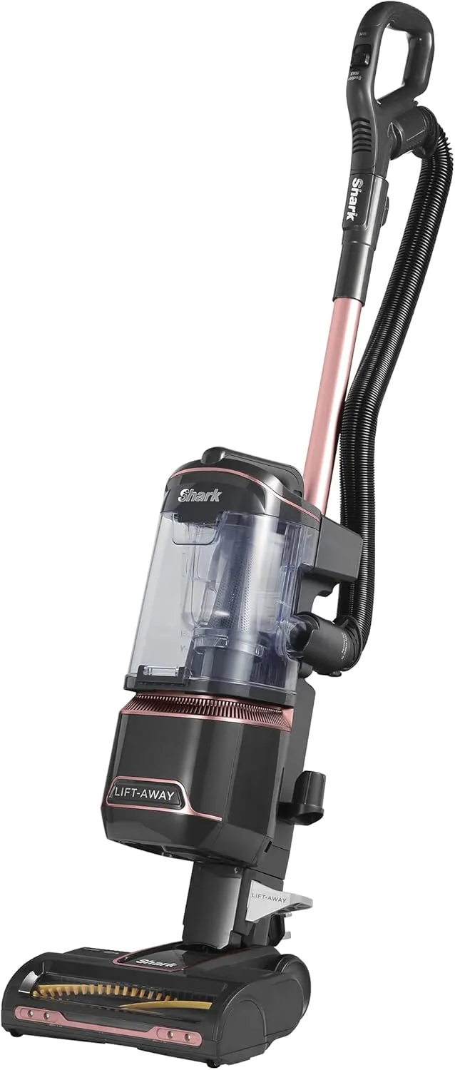 Shark NZ690UKT Pet Upright Vacuum Cleaner, Anti Hair Wrap, Lift-Away, LED Lights, 1.1L, 750W, Rose Gold