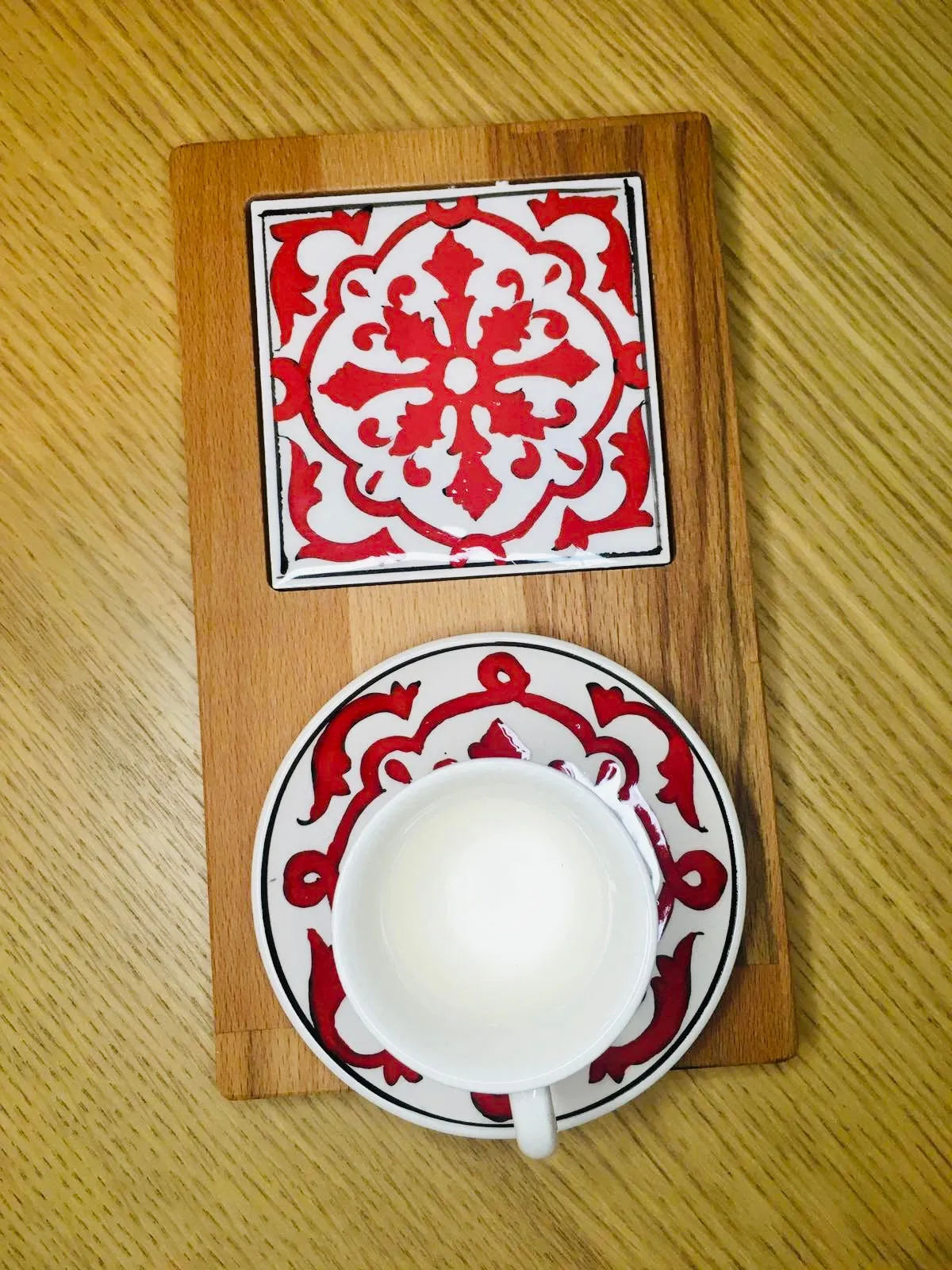 Single Turkish Coffee Cup with Saucer and Tray - Set I