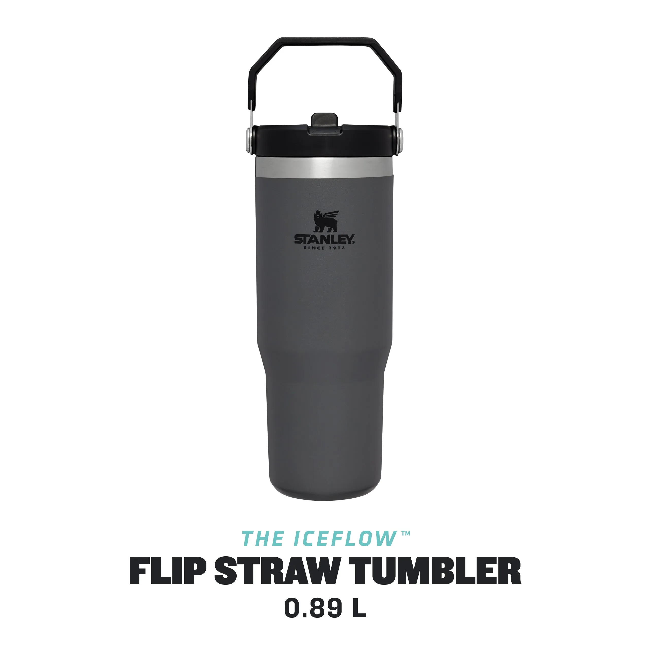 Stanley IceFlow Flip Straw Tumbler 0.89L Charcoal