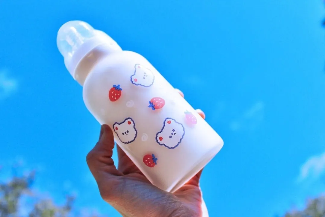 Strawberry Bear Adult Baby Bottle