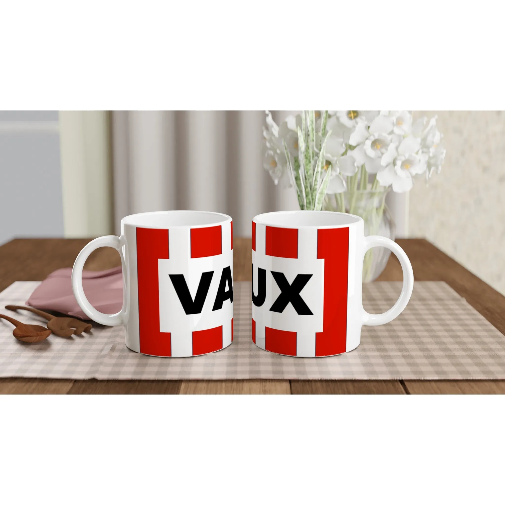 Sunderland AFC Vaux Home Kit - White 11oz Ceramic Mug