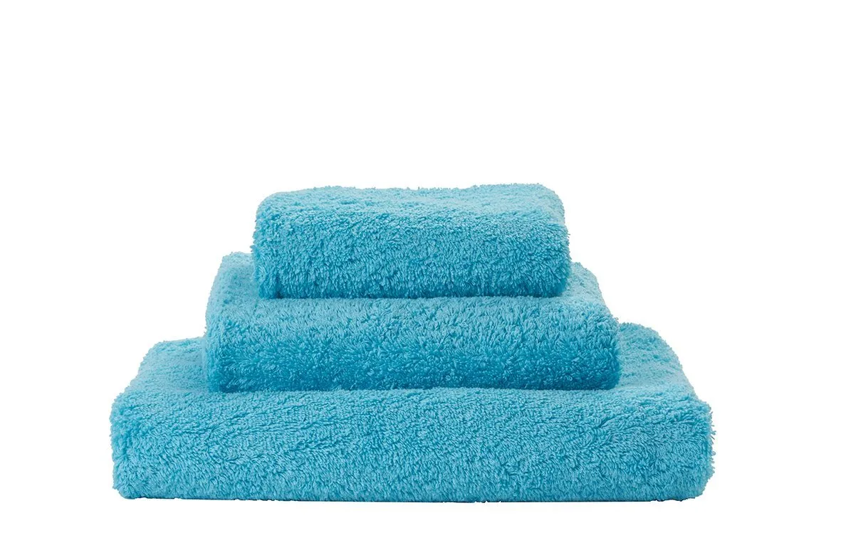 Super Pile Turquoise Towels by Abyss and Habidecor